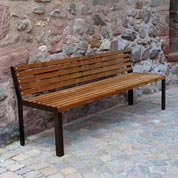 Banc de Jardin en Bois et Mtal - Burger